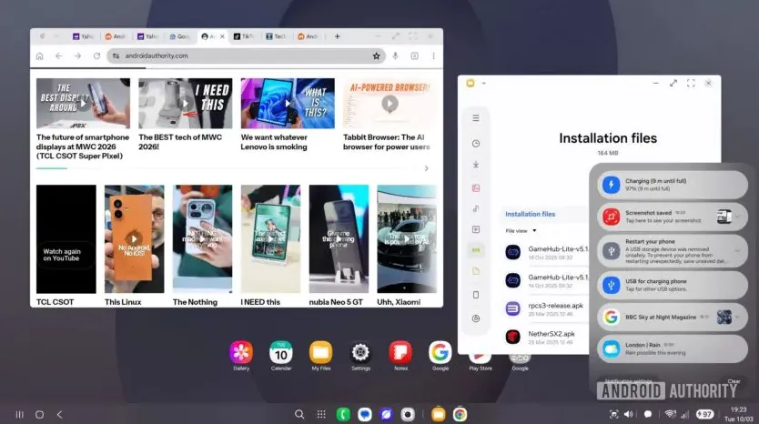 مقایسه سامسونگ گلکسی S26 اولترا و آیفون 18 پرو مکس با بررسی قابلیتهای Good Lock، Privacy Display و Samsung DeX؛ ببینید کدام پرچمدار انتخاب بهتری برای شماست. مقایسه سامسونگ گلکسی S26 اولترا و آیفون 18 پرو مکس با بررسی قابلیتهای Good Lock، Privacy Display و Samsung DeX؛ ببینید کدام پرچمدار انتخاب بهتری برای شماست.